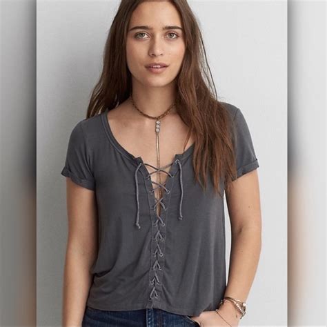 american eagle lace top|More.